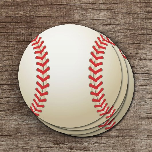 Baseball Theme Ball Ronde Kartonnen Onderzetter