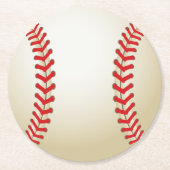 Baseball Theme Ball Ronde Kartonnen Onderzetter (Voorkant)