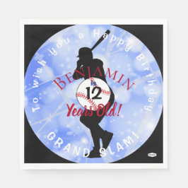 Baseball Theme Birthday Napkins HAMbyWG Servet