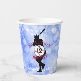 Baseball Theme Birthday Paper Cups HAMbyWG Papieren Bekers