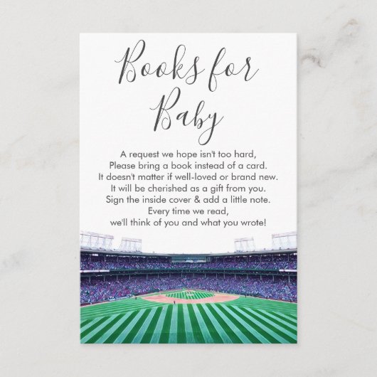 Baseball Theme Books voor Baby Enclosure Kaart (Voorkant)