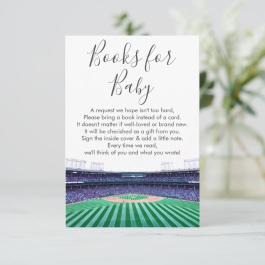 Baseball Theme Books voor Baby Enclosure Kaart (Staand voorkant)