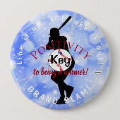 Baseball Theme Button Light Blue HAMbyWG (Voorkant)
