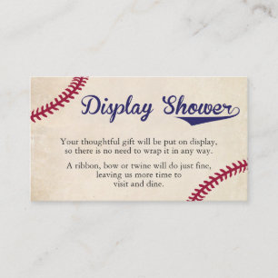 Baseball Theme Display Douche Inzetstuk Kaarten