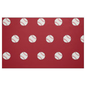 Baseball Theme Fabric Red BG HAMbyWG Stof (Fat Quarter)