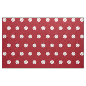 Baseball Theme Fabric Red BG HAMbyWG Stof (Yard (91,4 cm))