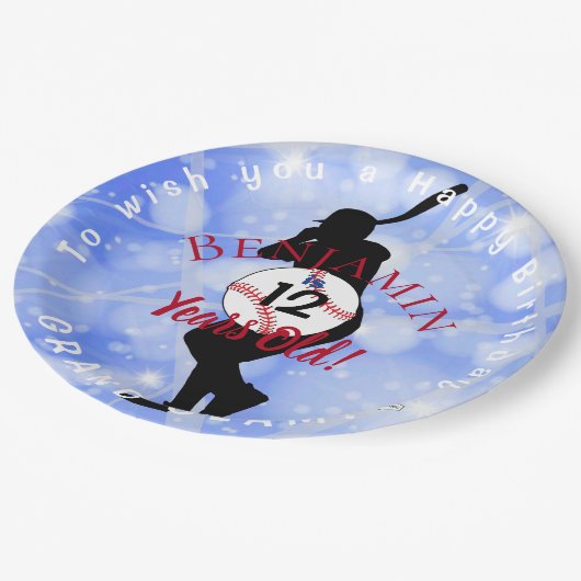 Baseball Theme Paper Bord Birthday HAMbyWG (Gekanteld)