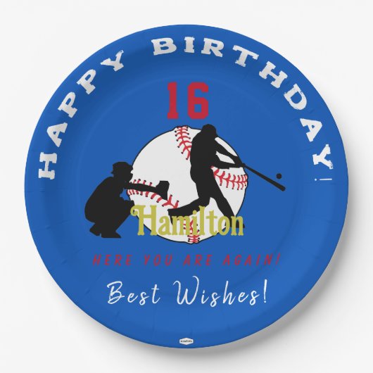 Baseball Theme Paper Bord HAMbyWG (Voorkant)