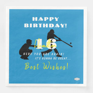 Baseball Theme Paper Napkins HAMbyWG Servet