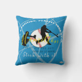 Baseball Theme Personalized Pillow HAMbyWG Kussen (Achterkant)
