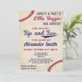 Baseball Theme SIP en Bekijk uitnodigingen (Staand voorkant)