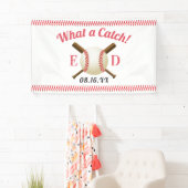 Baseball Theme Wat een cadeautje voor een wedstrij Spandoek (Insitu)