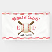 Baseball Theme Wat een cadeautje voor een wedstrij Spandoek (Horizontaal)