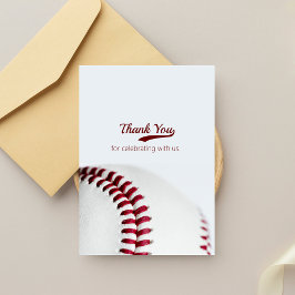 Baseball Theme Weddenschap Bedankkaart