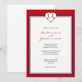 Baseball Theme Weddenschappen Uitnodigingen (Voorkant / Achterkant)