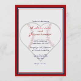 Baseball Theme Weddenschappen Uitnodigingen