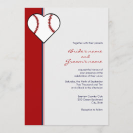 Baseball Theme Weddenschappen Uitnodigingen