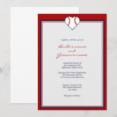 Baseball Theme Weddenschappen Uitnodigingen (Voorkant / Achterkant)
