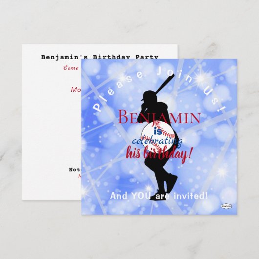 Baseball ThereaHAMbWG Kaart (Voorkant / Achterkant)