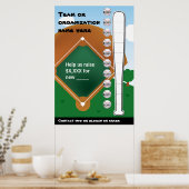 Baseball-thermometer Poster (Keuken)