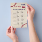 Baseball Thete Baby over de wereldvertaling Flyer (Hand)