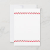 Baseball Thmed Sports Weddenschap RSVP Reactie (Achterkant)