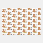 Baseball Threat Baby shower of First Birthday Inpakpapier Vel (Voorkant 2)