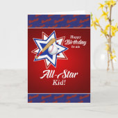 Baseball Threat Birthday for the Sports Fan Kind Kaart (Gele Bloem)