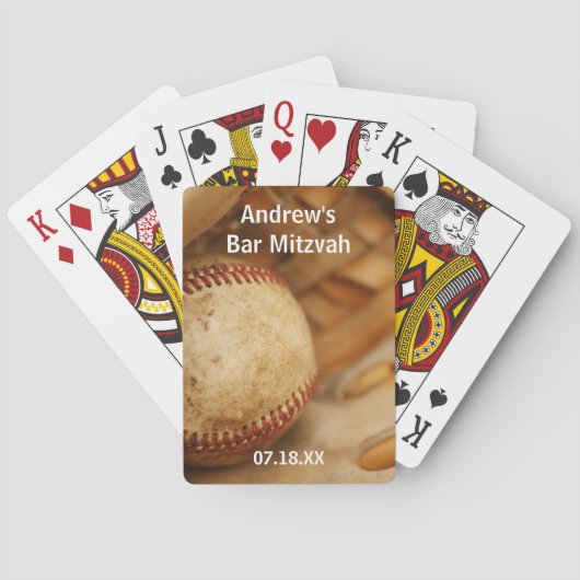 Baseball ThreatBar Mitzvah Pokerkaarten (Achterkant)