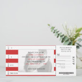 Baseball Ticket Kaart (Staand voorkant)