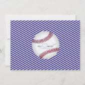 Baseball Ticket Photo Birthday Invitation Kaart (Achterkant)