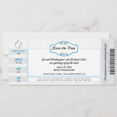 Baseball Ticket Save the Date (Voorkant)