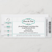 Baseball Ticket Save the Date (Voorkant)