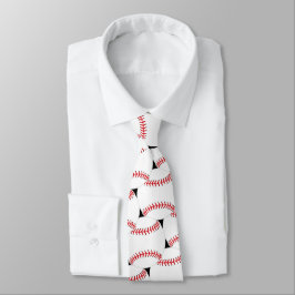 Baseball Tiled Design Necktie Stropdas