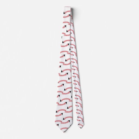 Baseball Tiled Design Necktie Stropdas (Voorkant)