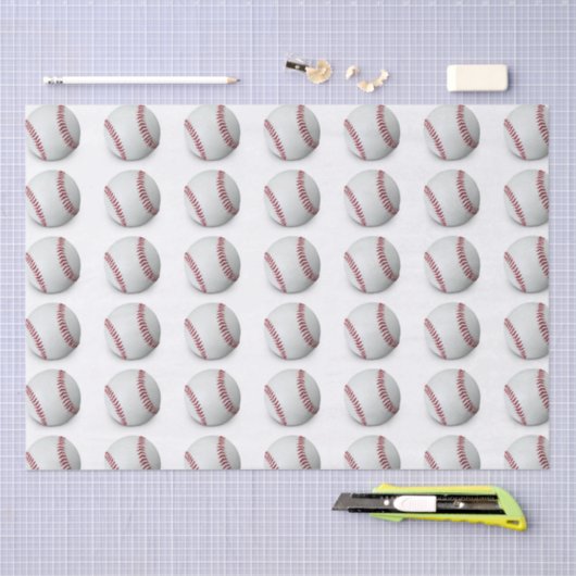 Baseball tissue paper tissuepapier (Craft)