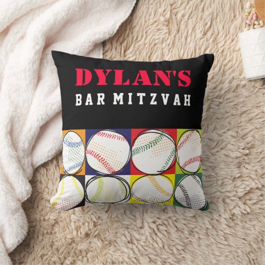 Baseball-toetsenbord Mitzvah Sign-In Memory Board Kussen (Deken)