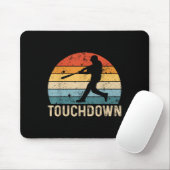 Baseball Touchdown Batter Player Funny Bas Muismat (Met muis)