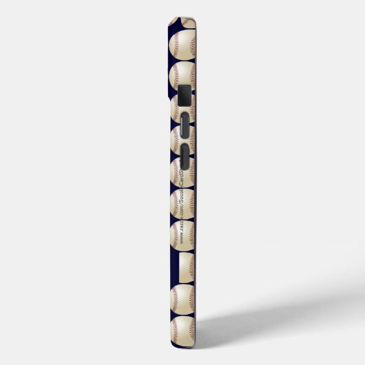 Baseball, "Tough", Persoonlijke naam, Case-Mate iPhone Case (Achterkant / Links)