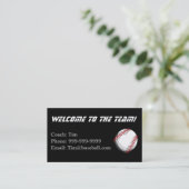 Baseball-touringcarkaart Contactkaartje (Staand voorkant)