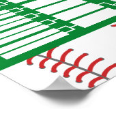 Baseball Tournament Bracket - 64 teams Poster (Hoek)