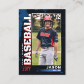 Baseball Trading Kaart, Flag Baseball Speler Kaart Contactkaartje (Voorkant)