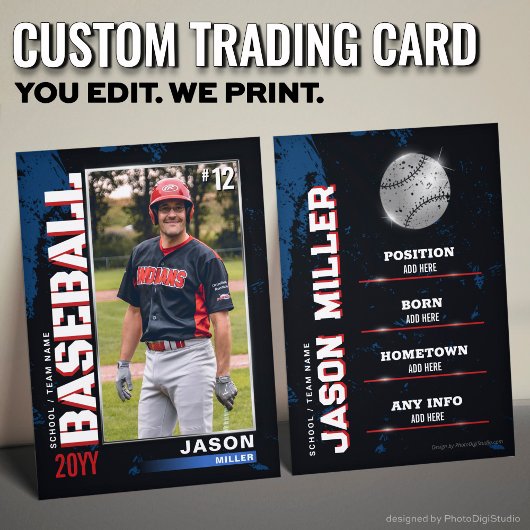 Baseball Trading Kaart, Flag Baseball Speler Kaart Contactkaartje