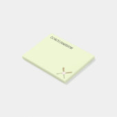 Baseball-trainer gepersonaliseerd kruisende vleerm post-it® notes (Schuin)