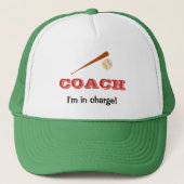 Baseball-trainer, speciale naam trucker pet (Voorkant)