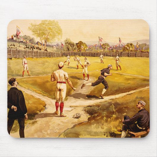 Baseball-trekmousepad Muismat (Voorkant)
