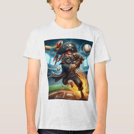 Baseball Tri-Blend Shirt (Voorkant)