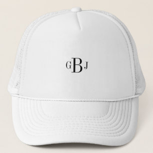 Baseball Trucker Hat Monogramed Initialen Pet Pet