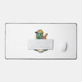 Baseball Turtle Vintage Gravure Grafisch Ontwerp_1 Bureaumat (Keyboard & Muis)