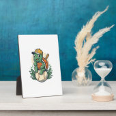 Baseball Turtle Vintage Gravure Grafisch Ontwerp_1 Fotoplaat (Zijkant)